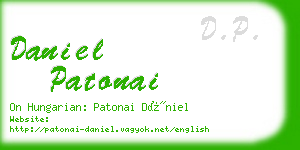 daniel patonai business card